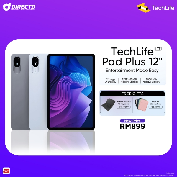 Picture of 🆕 TechLife Pad Plus 12" LTE [8GB RAM | 256GB ROM]