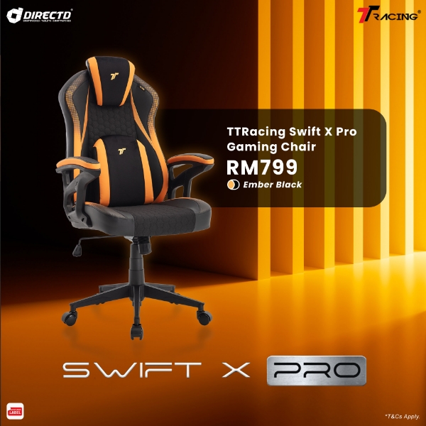 Picture of TTRacing Swift X Pro Gaming Chair - Ember Black