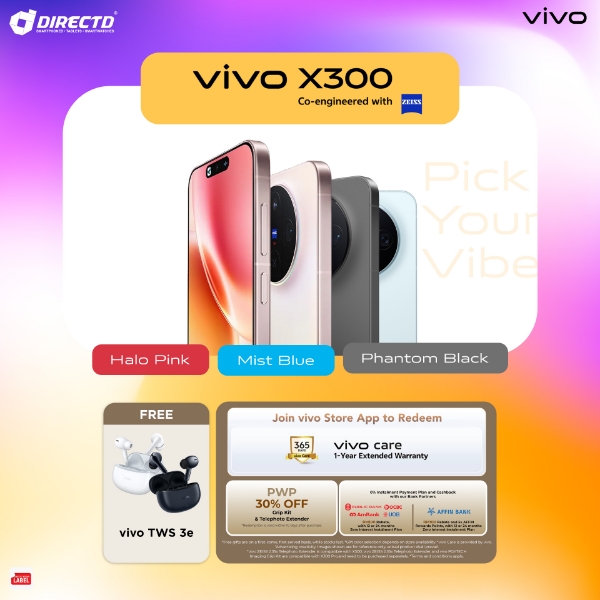 Picture of vivo X300 5G [16GB+512GB] 𝐄𝐱𝐜𝐥𝐮𝐬𝐢𝐯𝐞 𝐆𝐢𝐟𝐭𝐬