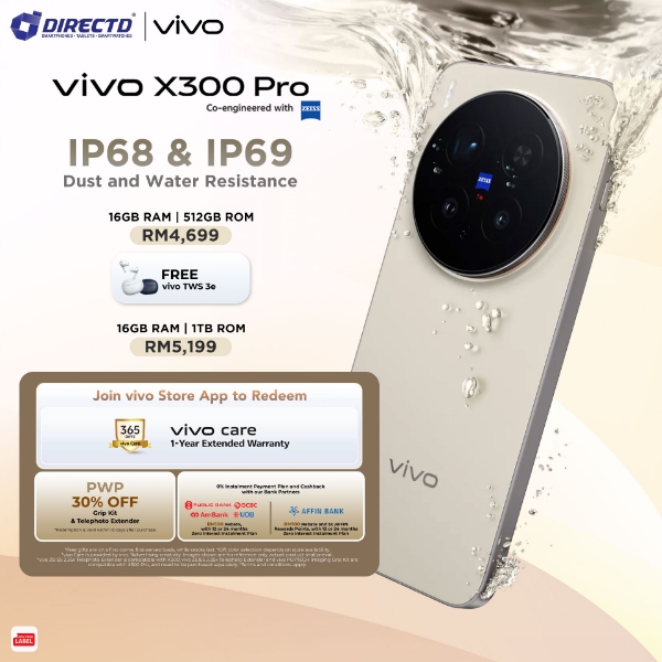 Picture of vivo X300 Pro 5G [16GB RAM | 512GB/1TB] + 𝐄𝐱𝐜𝐥𝐮𝐬𝐢𝐯𝐞 𝐆𝐢𝐟𝐭𝐬