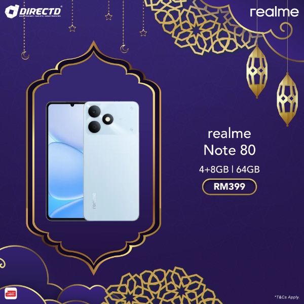 Picture of 🆕 realme Note 80 [4GB (+ 8GB extended dynamic RAM) | 64GB ROM]