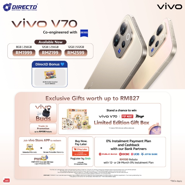 Picture of 🆕 VIVO V70 - READY STOCK + Exclusive FREEBIES