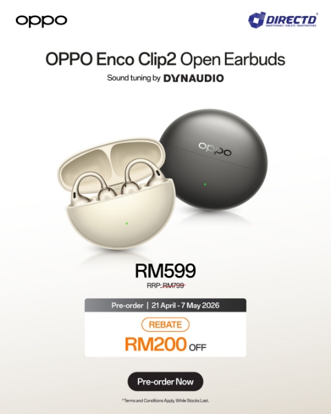 Picture of 🆕 OPPO Enco Clip2 Open Earbuds | Pre-order 21 Apr - 7 May
