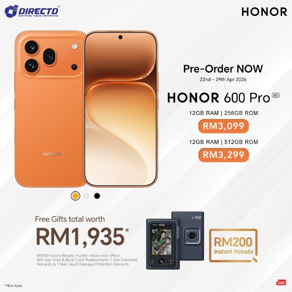 Picture of 🆕 HONOR 600 Pro [12GB RAM | 256GB/512GB ROM] Pre-Order 22 - 29 Apr