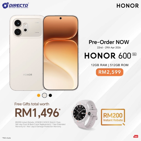 Picture of 🆕 HONOR 600 [12GB RAM | 512GB ROM] Pre-Order 22 - 29 Apr
