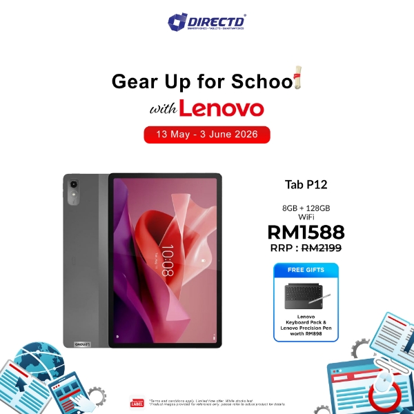 Picture of [NEW PRICE] Lenovo Tab P12 [8GB RAM | 128GB ROM] FREE Exclusive Gifts