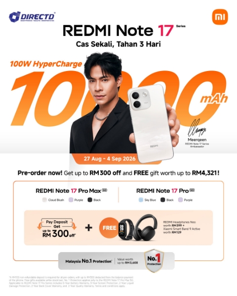Picture of REDMI Note 17 Pro Max 5G [8GB RAM | 256GB/512GB ROM] Pre-Order Now